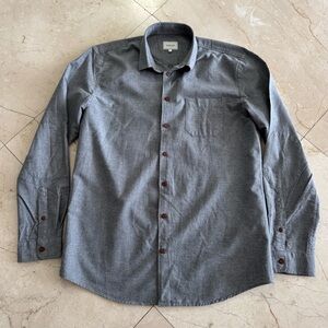 Frank & Oak Charcoal Button-Down Shirt